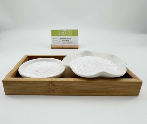 حبيبات المغنيسيوم اللكتات ثلاثي الهيدرات مسحوق كريم Cas 18917-93-6